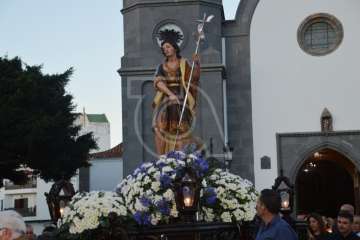 Misa y procesión de San Juan Bautista por el casco antiguo de Telde (Foto TA)